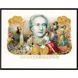 Goethebund, Cigar Label, ND (ca. 1890-1900).