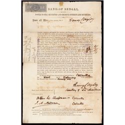 Bank of Bengal, Henry Cayley Power of Attorney.