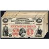 Image 1 : Premium Bond-City of New Orleans 1875 Issue Group of 8.