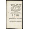 Image 1 : Virginia 1861 ÒOrdinance of Secession - Amendment to ConstitutionÓ Election Ballot.