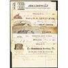 Image 1 : Wheeling WV 1850-1870's Commercial Invoices Group Lot of 8.