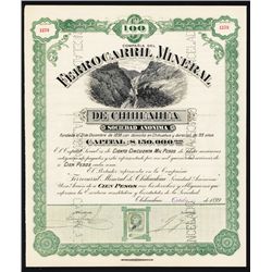 Ferrocarril Mineral De Chihuahua Railroad Bond.