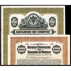 Kingdom of Norway Specimen Bond.