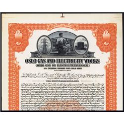 Oslo Gas and Electricity Works Specimen Bond.