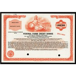 Federal Farm Credit Banks Specimen Bond.