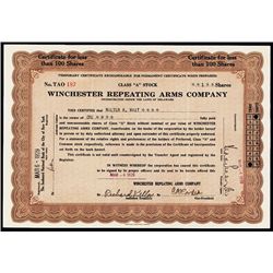 Winchester Repeating Arms Co. Issued Stock.