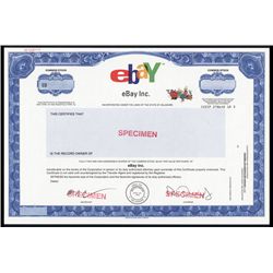 EBay Inc. Specimen Stock.