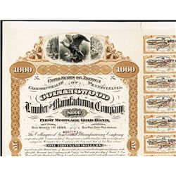 Collingwood Lumber and Manufacturing Co. Bond Proof.