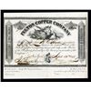 Image 1 : Fulton Copper Company, 1855 Issued Michigan Stock.