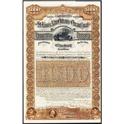 St. Louis, New Orleans and Ocean Canal Transportation Co. Issued Bond.