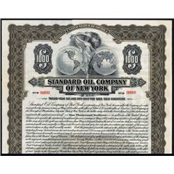 Standard Oil Company of New York, 1921 Specimen Bond.