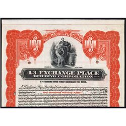 43 Exchange Place Building Corp. Specimen Bond.