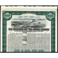 San Francisco Bay Toll-Bridge Co., 1927, Specimen Bond.