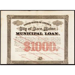 City of Saco, Maine Municipal Loan Specimen Bond.