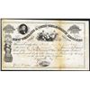 Image 1 : New Orleans & Ohio Telegraph Lessees 1858 Issued Stock Certificate.
