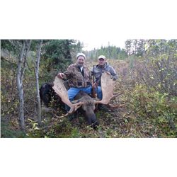8 DAY CANADA MOOSE HUNT FOR 1 HUNTER IN NORTHEASTERN BRITISH COLUMBIA