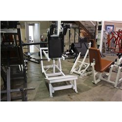WHITE WEIGHT CONTROLLED CALF RAISE
