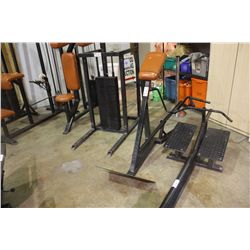 BLACK WEIGHT CONTROLLED LEANING CURL BAR