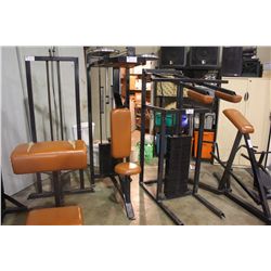 BLACK TRICEPT MACHINE