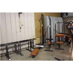 BLACK SEATED CABLE ROW MACHINE