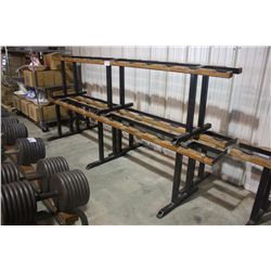 3 DUMBBELL RACKS