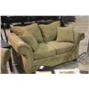 Image 2 : 2 BEIGE MICROFIBRE LOVE SEATS
