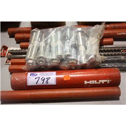 LOT OF HILTI DRILL BITS & ANCHORS