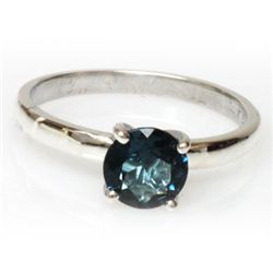 Natural 1ctw London Blue Topaz .925 Sterling Ring