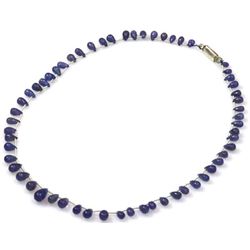 Natural Tanzanite Teardrop Beads Necklace 93.75 ctw