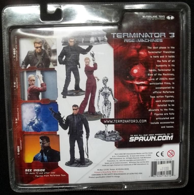 Figurine McFarlane T-850 Terminator Avec Cercueil – Terminator 3 : Rise Of The Machines (occasion)
