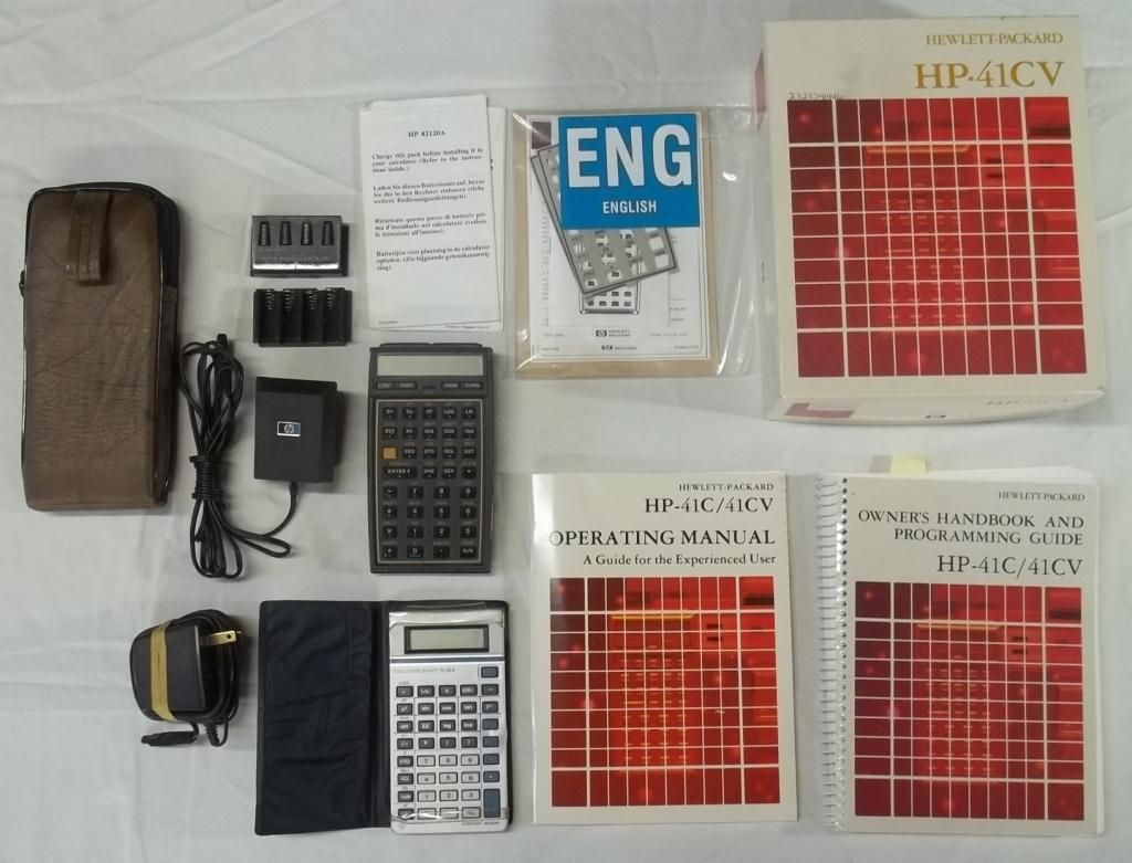 HP41CV Calculator Complete & TI35II Calculator