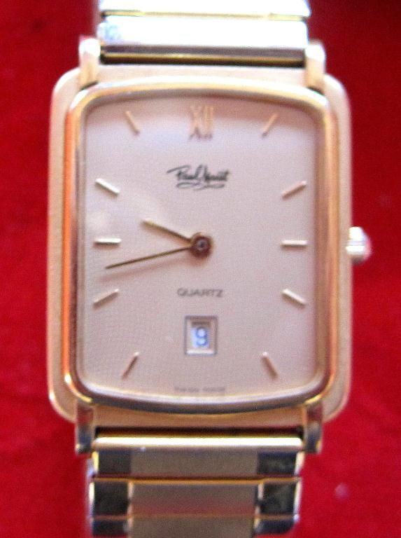 GoldTone Paul Maret Watch + Mesh Watch Fob