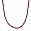 Image 1 : 70 ctw Ruby Necklace in 925 Sterling Silver  15.0g  18" Length. NEW WITH GIFT BOX