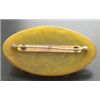 Image 2 : VINTAGE BAKELITE BROACH GOLD TONE WITH GREEN RHINESTONES