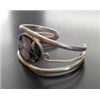 Image 3 : VINTAGE ALPACA SILVER ABALONE MOTHER OF PEARL CUFF BRACELET