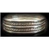 Image 1 : SILVER TONE ROPE BANGLE BRACELET
