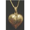 Image 1 : VTG STERLING SILVER NECKLACE W PUFFY HEART PENDANT
