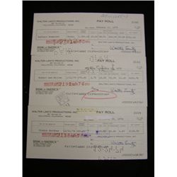 Walter Lantz Signed Checks