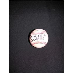 Peter Falk Signed Baseball