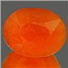 Image 1 : 1.00 Ct. Splendid Oval Natural Orange Color OpalUnheate