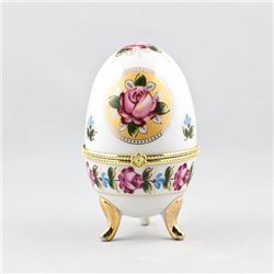 Hand Painted Porcelain Trinket Box