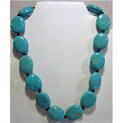 Ralph Lauren Designer Turquoise Chunky Necklace