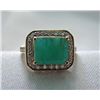 Image 1 : Ravishing 4.65 cts Emerald and .60cts Diamond ring in 1