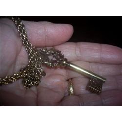 Gold French Renaissance Key Necklace Alva Museum