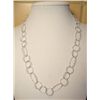 Image 1 : DAZZLING Macys Sterling Silver Linked Necklace MWF1745