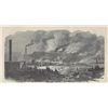 Image 1 : ORIGINAL Antique PRINT scene Burning of the Navy Yard