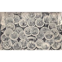 ~STATE OF THE UNION - Coats of Arms~ MATTED PRINT