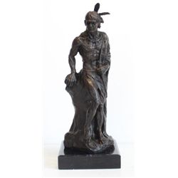 Magnificent Bronze Sculpture Geronimo Indian Chief