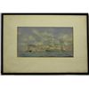Image 1 : FRAMED WATERCOLOR - SCHOONERS AT SEA