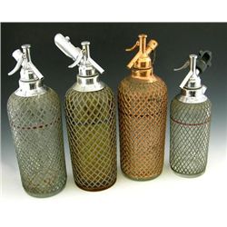 METAL COVERED SELTZER BOTTLES